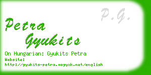 petra gyukits business card